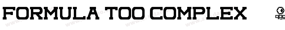 Formula too complex .2字体转换